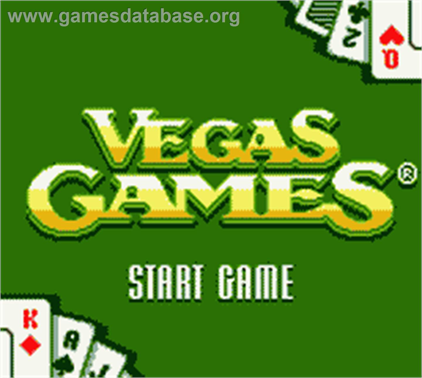 Vegas Games - Nintendo Game Boy Color - Artwork - Title Screen
