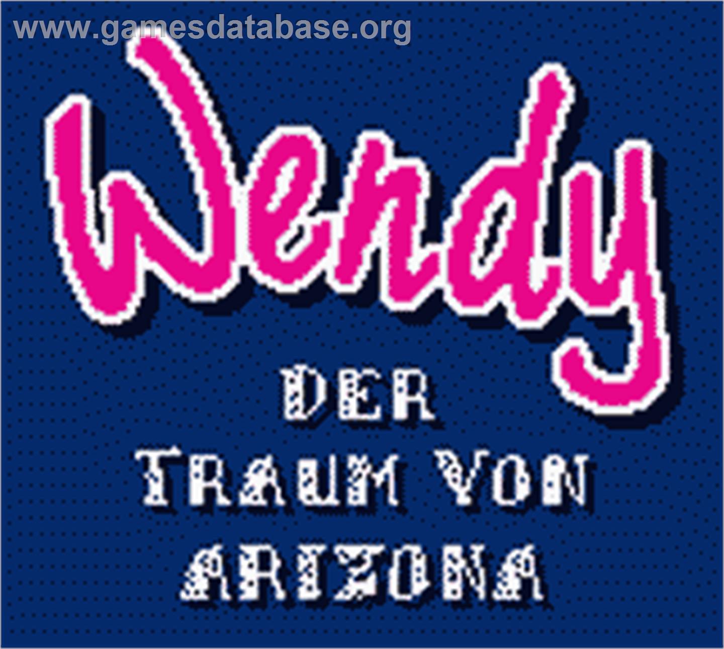Wendy: Der Traum von Arizona - Nintendo Game Boy Color - Artwork - Title Screen