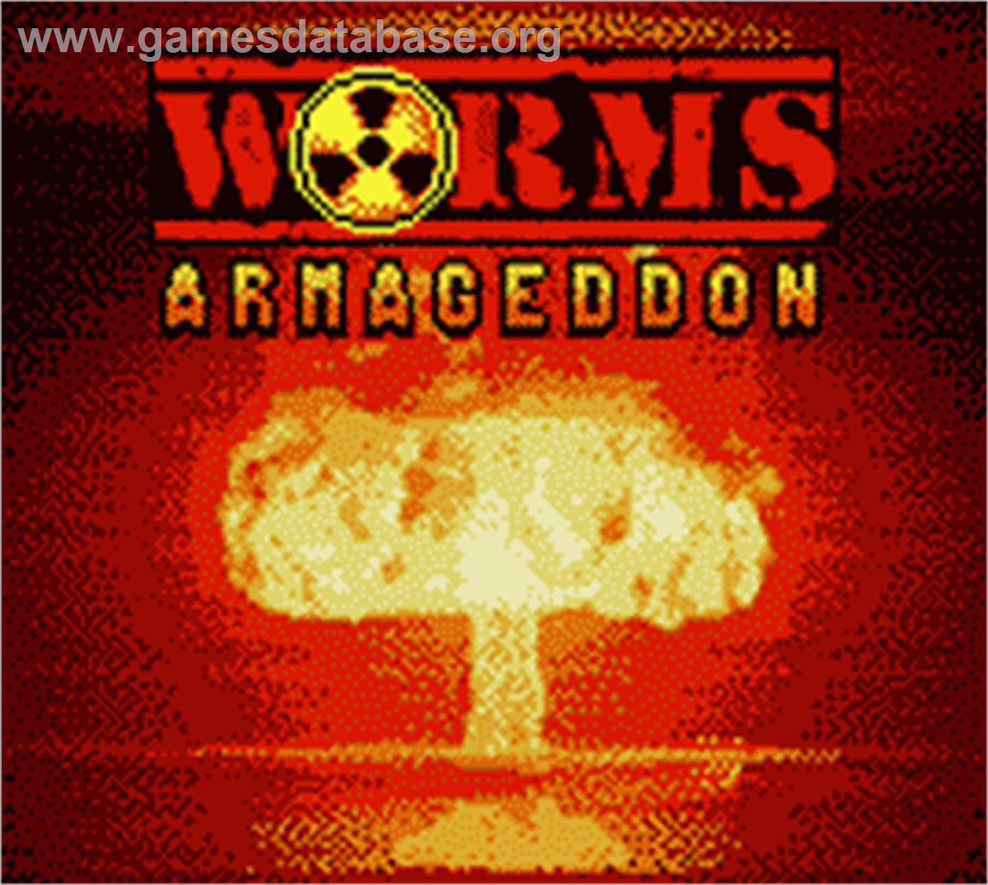 Worms Armageddon - Nintendo Game Boy Color - Artwork - Title Screen