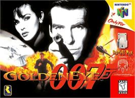 Box cover for 007: Golden Eye on the Nintendo N64.
