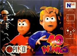 Box cover for 40 Winks on the Nintendo N64.