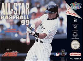 Box cover for All-Star Baseball '99 on the Nintendo N64.