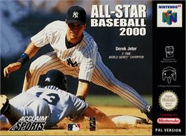 Box cover for All-Star Baseball 2000 on the Nintendo N64.