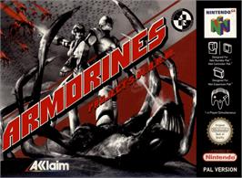 Box cover for Armorines: Project S.W.A.R.M. on the Nintendo N64.