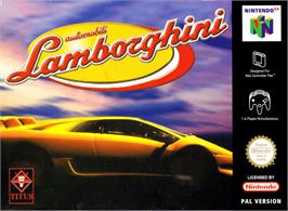 Box cover for Automobili Lamborghini on the Nintendo N64.