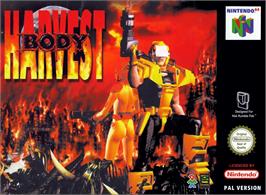 Box cover for Body Harvest on the Nintendo N64.