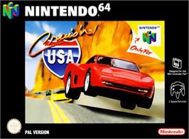 Box cover for Cruis'n USA on the Nintendo N64.