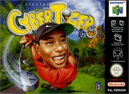 Box cover for Cyber Tiger on the Nintendo N64.