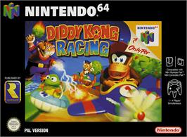 Box cover for Diddy Kong Racing on the Nintendo N64.