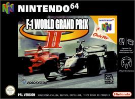 Box cover for F-1 World Grand Prix 2 on the Nintendo N64.