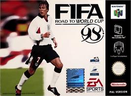 Box cover for FIFA 98: Road to World Cup on the Nintendo N64.