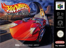 Box cover for Hot Wheels: Turbo Racing on the Nintendo N64.