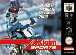 Box cover for Jeremy McGrath Supercross 2000 on the Nintendo N64.