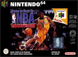 Box cover for Kobe Bryant's NBA Courtside on the Nintendo N64.