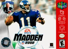 Box cover for Madden NFL 2002 on the Nintendo N64.