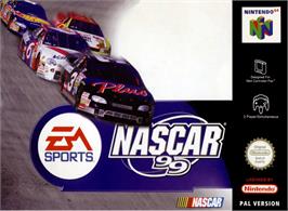 Box cover for NASCAR 99 on the Nintendo N64.