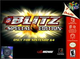 Box cover for NFL Blitz Special Edition on the Nintendo N64.
