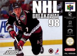 Box cover for NHL Breakaway 98 on the Nintendo N64.