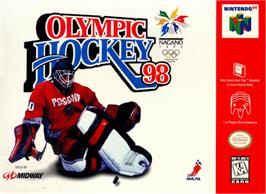 Box cover for Olympic Hockey Nagano '98 on the Nintendo N64.