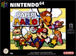 Box cover for Paper Mario on the Nintendo N64.