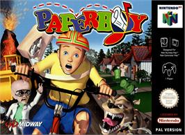 Box cover for Paperboy on the Nintendo N64.