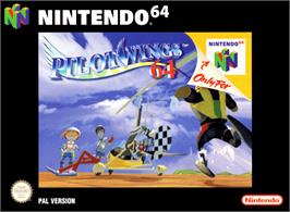 Box cover for Pilotwings 64 on the Nintendo N64.