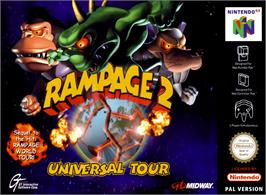 Box cover for Rampage: Universal Tour on the Nintendo N64.