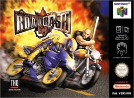 Box cover for Road Rash 64 on the Nintendo N64.