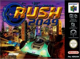 Box cover for San Francisco Rush 2049 on the Nintendo N64.