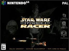 Box cover for Star Wars: Episode I - Racer on the Nintendo N64.