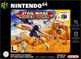 Box cover for Star Wars: Rogue Squadron on the Nintendo N64.