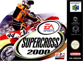 Box cover for Super Cross 2000 on the Nintendo N64.