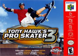 Box cover for Tony Hawk's Pro Skater 3 on the Nintendo N64.