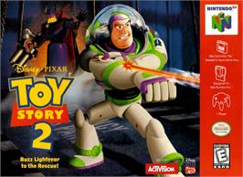 Box cover for Toy Story 2: Buzz Lightyear to the Rescue on the Nintendo N64.