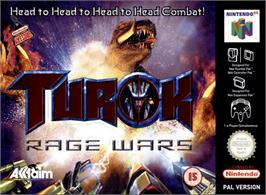 Box cover for Turok: Rage Wars on the Nintendo N64.