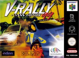 Box cover for V-Rally Edition 99 on the Nintendo N64.