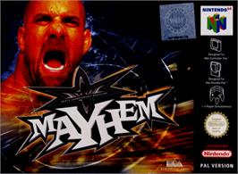 Box cover for WCW Mayhem on the Nintendo N64.