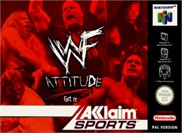 Box cover for WWF Attitude on the Nintendo N64.