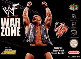 Box cover for WWF War Zone on the Nintendo N64.