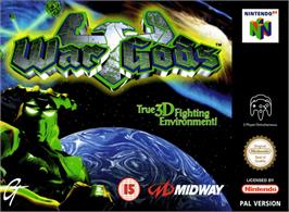 Box cover for War Gods on the Nintendo N64.