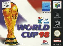 Box cover for World Cup 98 on the Nintendo N64.