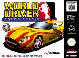 Box cover for World Driver Championship on the Nintendo N64.