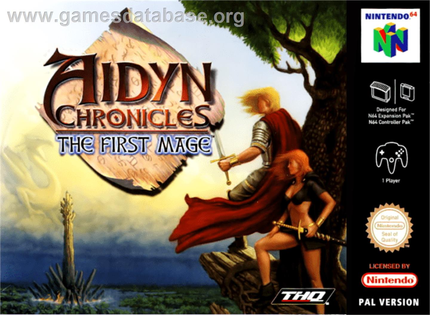 Aidyn Chronicles: The First Mage - Nintendo N64 - Artwork - Box