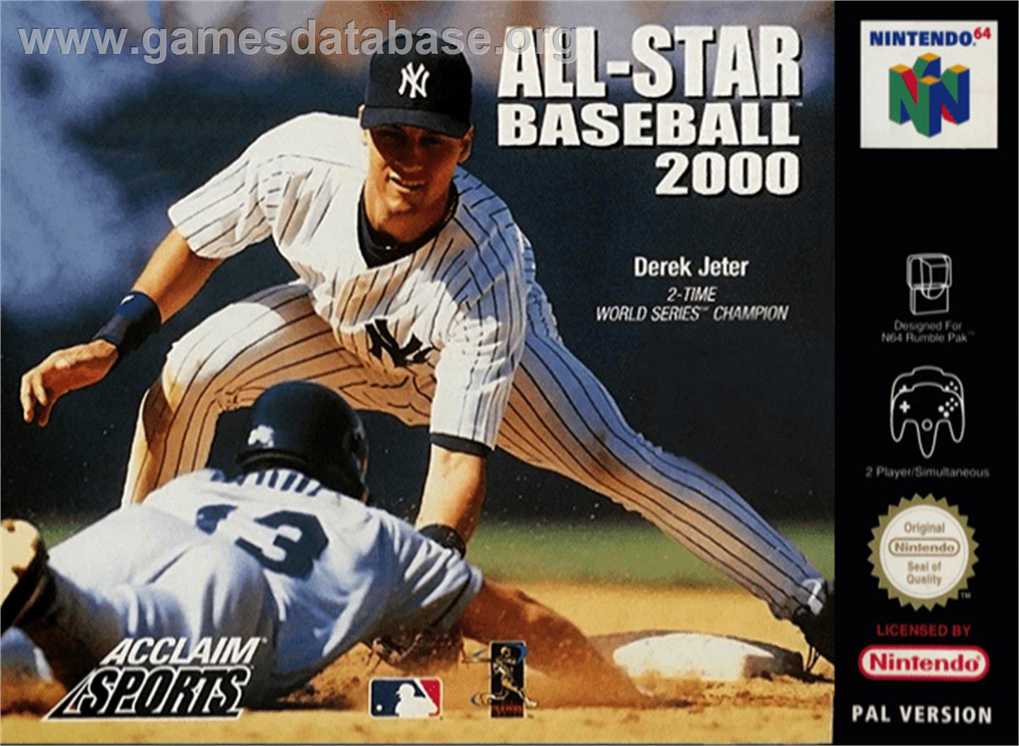 All-Star Baseball 2000 - Nintendo N64 - Artwork - Box