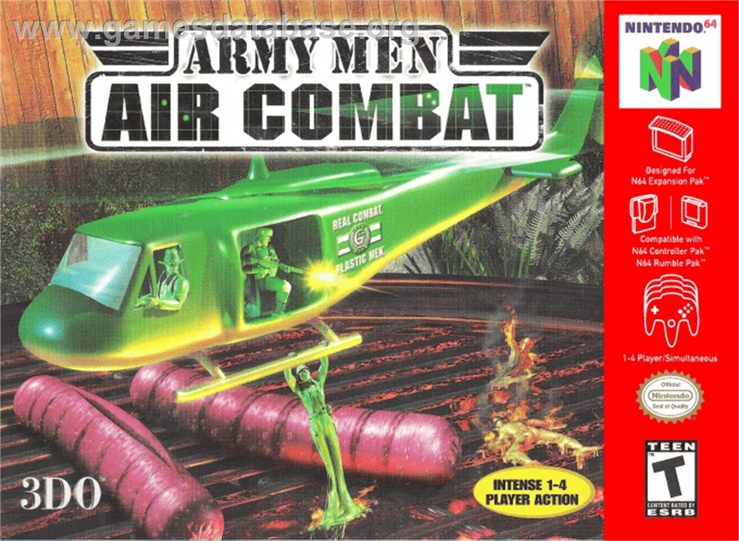 Army Men: Air Combat - Nintendo N64 - Artwork - Box
