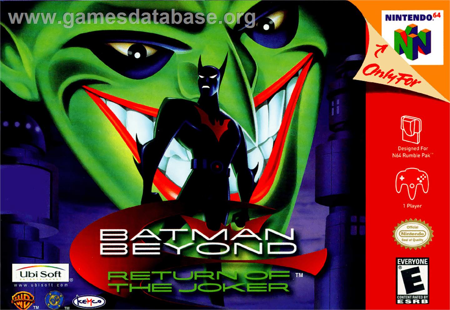Batman Beyond: Return of the Joker - Nintendo N64 - Artwork - Box
