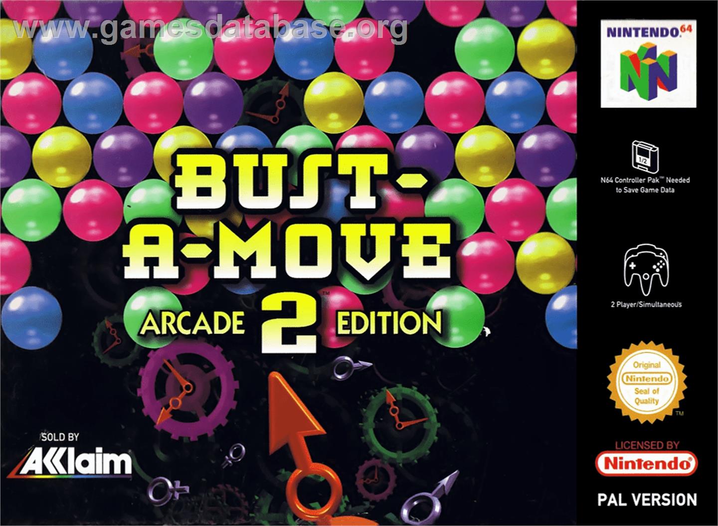 Bust a Move 2 - Nintendo N64 - Artwork - Box