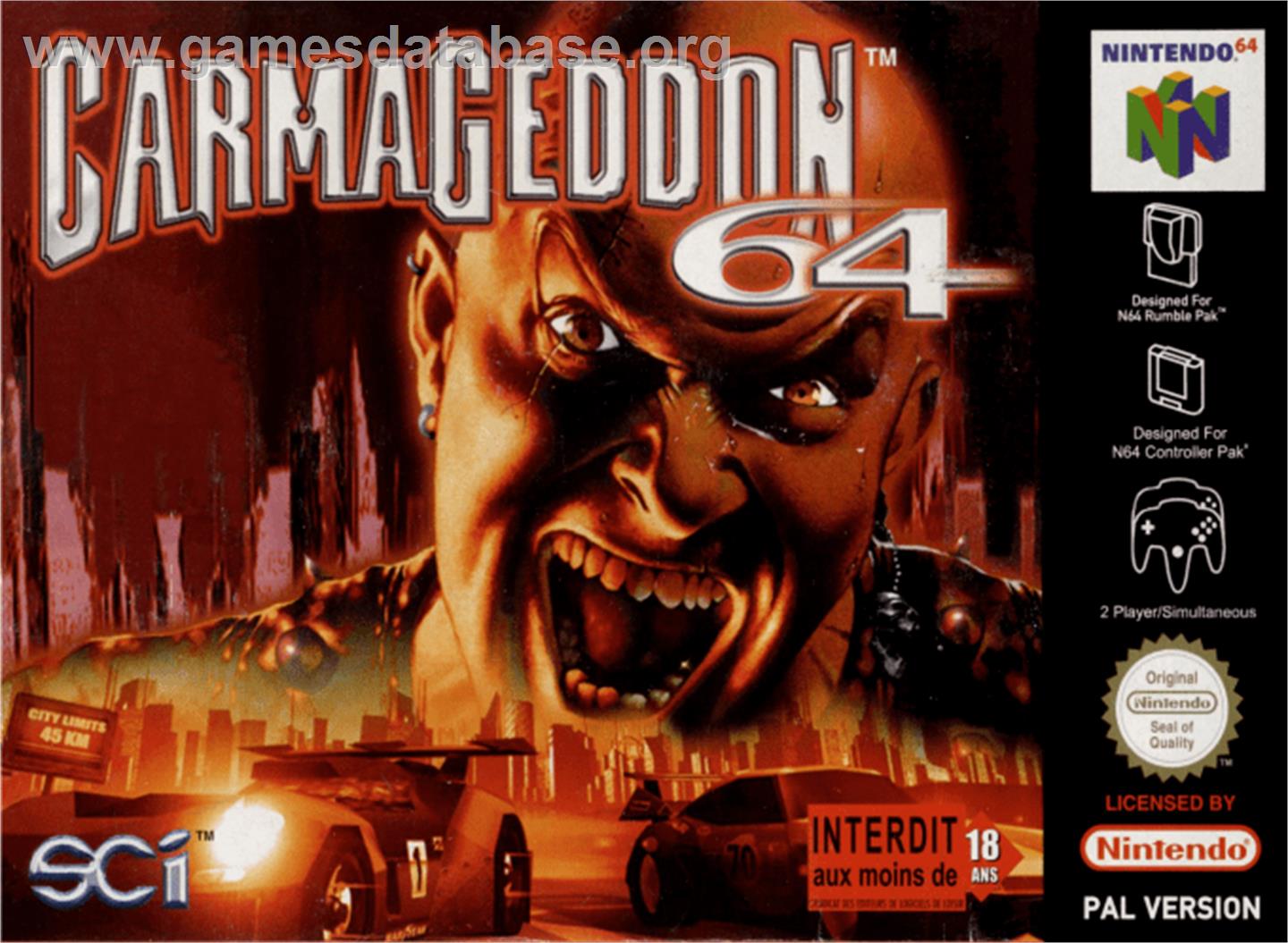 Carmageddon 64 - Nintendo N64 - Artwork - Box
