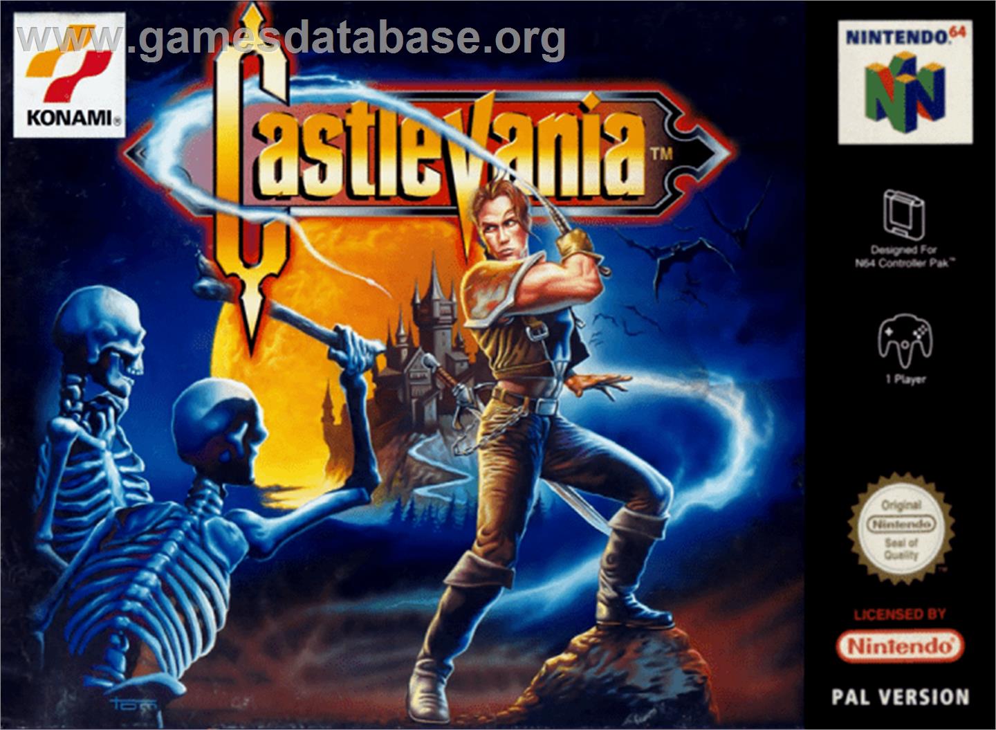 Castlevania: Legacy of Darkness - Nintendo N64 - Artwork - Box
