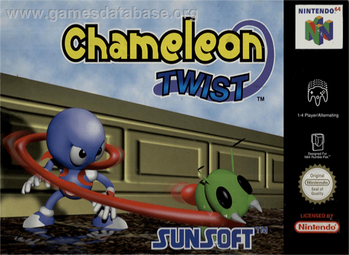 Chameleon Twist - Nintendo N64 - Artwork - Box